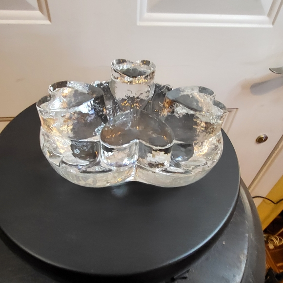 Crystal Ice Glass Heart Votive Candle Holder - Picture 4 of 11